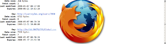 Custom About:Cache Background Logo