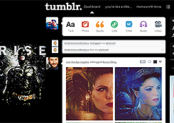 Tumblr dashboard: Batman