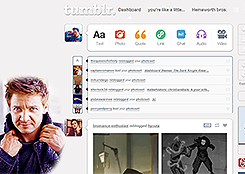 Tumblr dashboard: Jeremy Renner #6