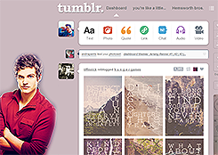 Tumblr dashboard: Daniel Sharman