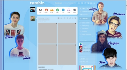 My Fav Youtube Bloggers - Tumblr Dashboard Theme