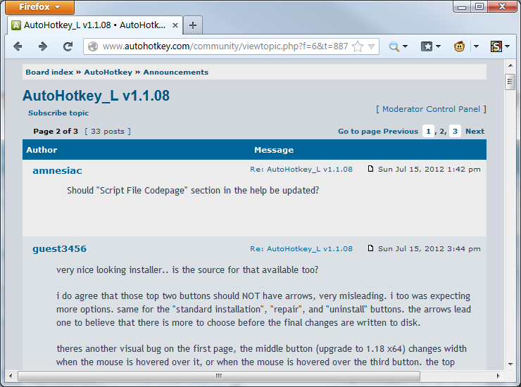 AutoHotkey Community Tweaks