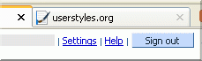 Gmail: Sign-out with Button appearance