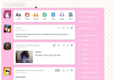 polka dot tumblr dash theme