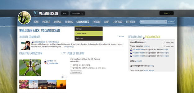 Livejournal Modern (customizable) Chrome