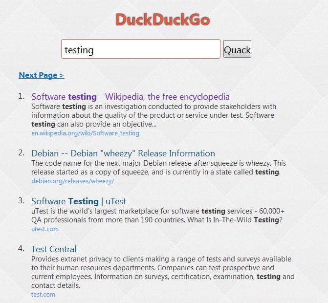 Lightest DuckDuckGo Lite!