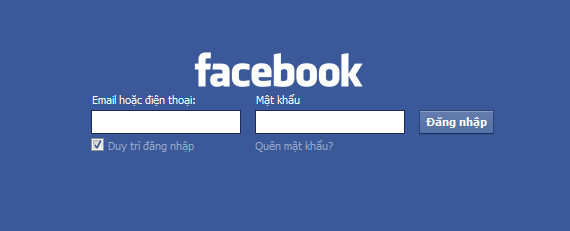 Simple Blue - Facebook Login