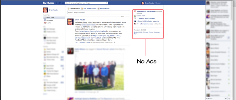 Ad-Free Facebook