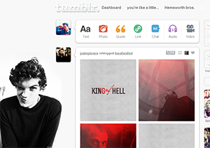 Tumblr dashboard: Daniel Sharman #2