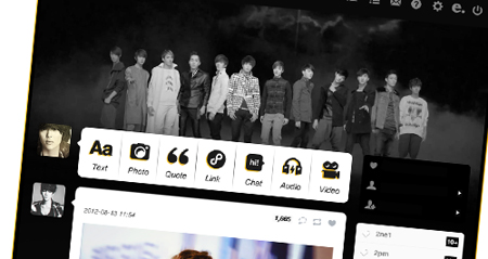 THEME 002 - Black and White (EXO) Industrial Black