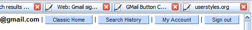 Google - userbar buttons