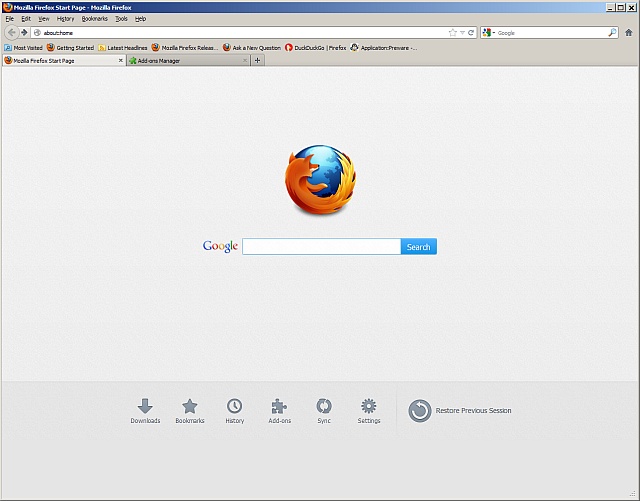 Firefox raise about:home search box up - by TR