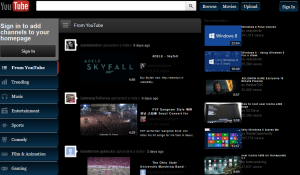 YouTube Dark & Blue