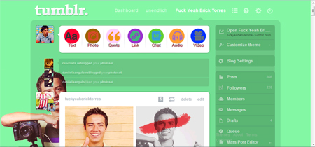 erick cubo torres nr. 3 tumblr dashboard theme