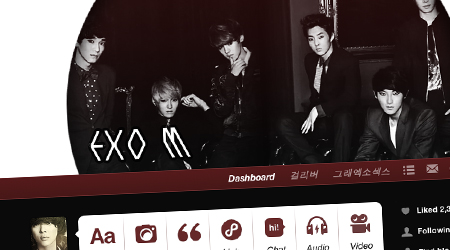 THEME 003 - Black and Red (EXO M) Charming Red