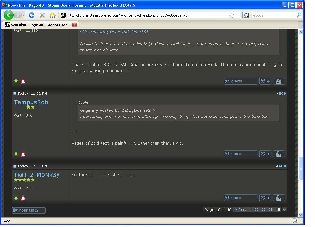Steam Powered User Forums Bold Fix