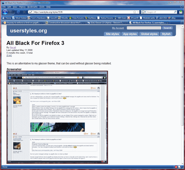All Blue For Firefox 3