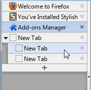 Tree Style Tab: compact tabs