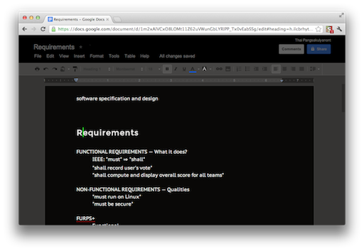 Dark Google Documents