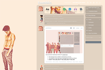 Justin Bieber Dashboard theme #1