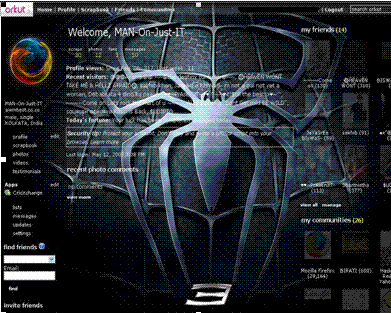 SPYDERMAN 3 for ORKUT by MANOJIT