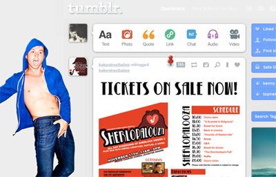 Tumblr dashboard theme - Kenny Wormald #1