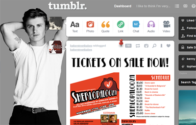 Tumblr dashboard theme - Kenny Wormald #2
