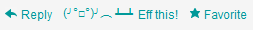 Twitter Table Flip Delete