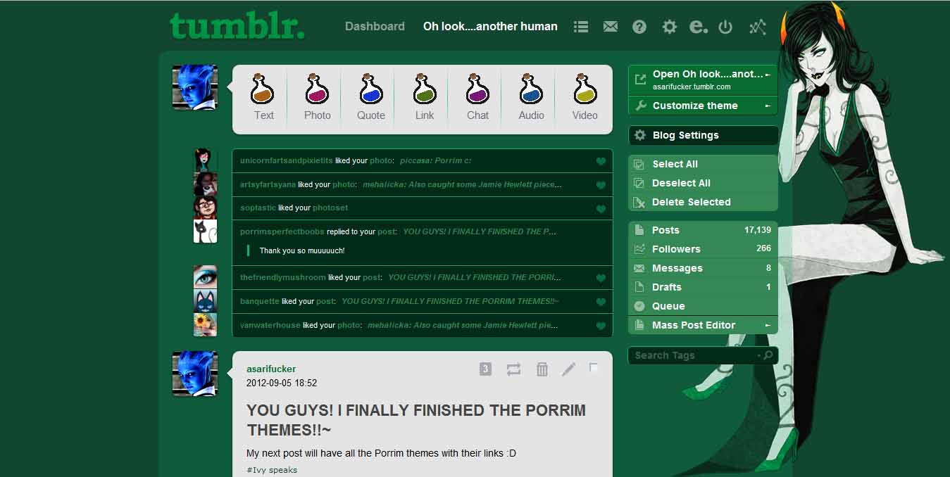 Porrim Tumblr Theme 1