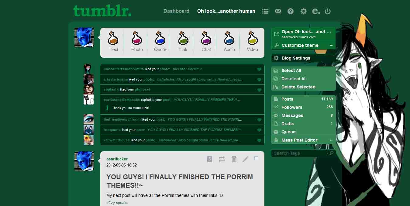 Porrim Tumblr Theme 2