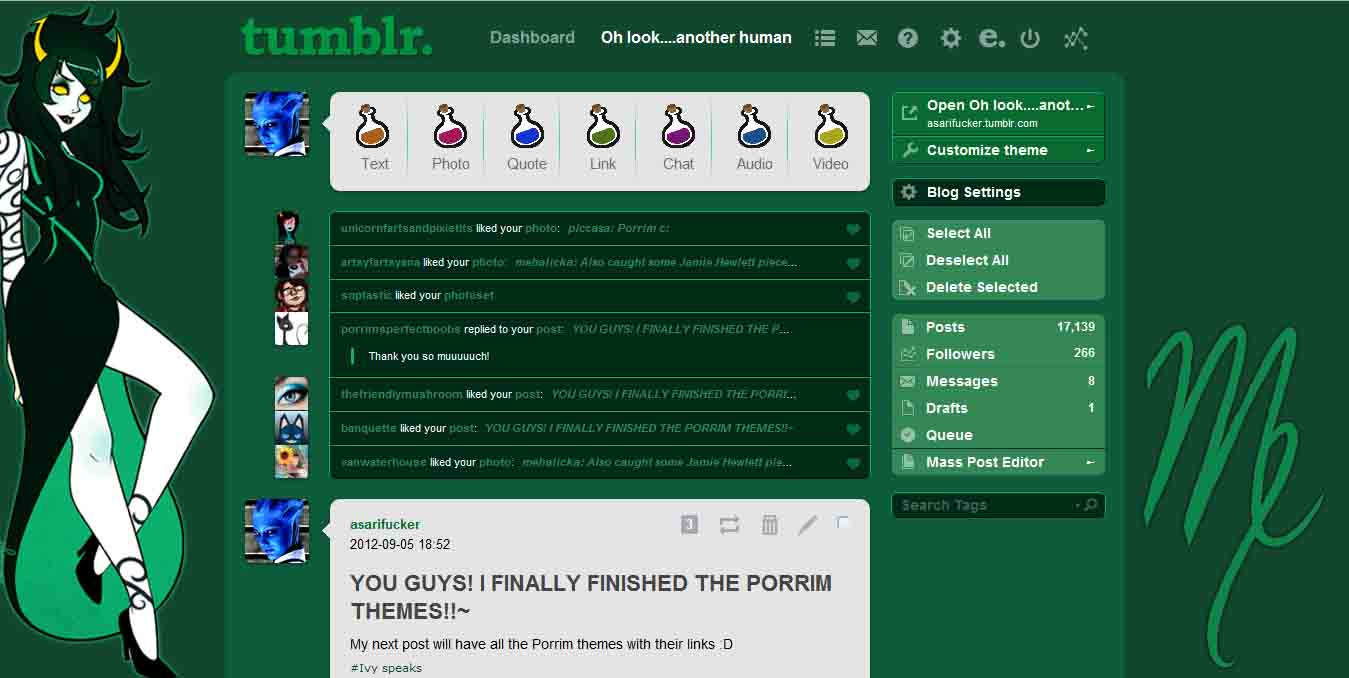 Porrim Tumblr Theme 3