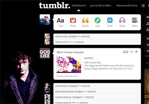 Tumblr dashboard: Daniel Sharman #3