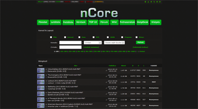 nCore - Black & Green Theme