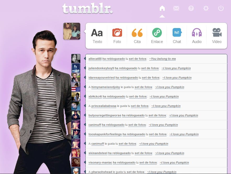 Joseph Gordon-Levitt - Pink dashboard