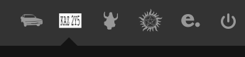 Supernatural Icon Bar