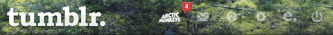 Arctic Monkeys Tumblr dashboard button