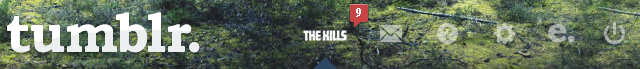 The Kills Tumblr dasboard button