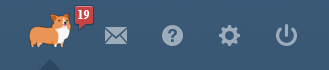 corgi tumblr dashboard button