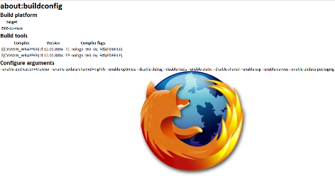 Custom About:BuildConfig Logo Background