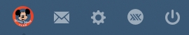 Mickey Mouse Club logo home icon for tumblr - WHT