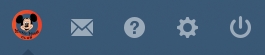 Mickey Mouse Club logo home icon for tumblr - BLK