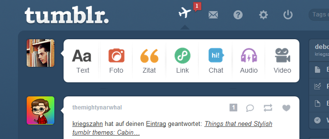 the airplane is his (tumblr) home