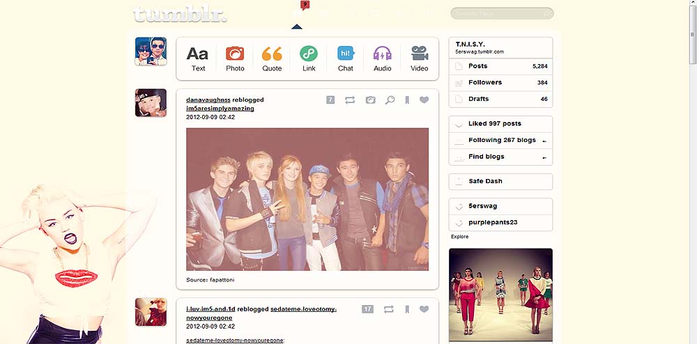 Miley Cyrus Dashboard theme [NEW!]