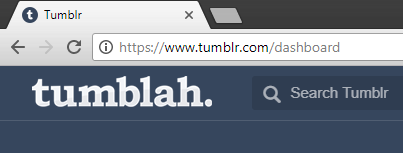 Tumblah. button