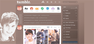 JUSTIN BIEBER DASHBOARD THEME TUMBLR #2