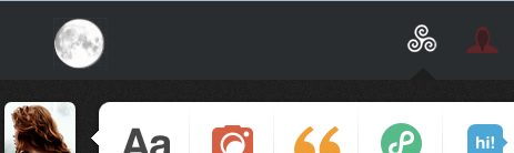 Moon tumblr Logo