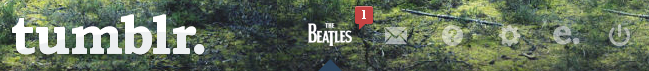 The Beatles Tumblr dasboard button