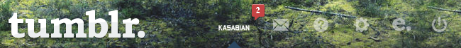 Kasabian Tumblr dasboard button