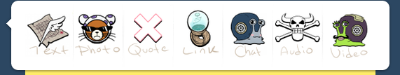 One piece themed buttons