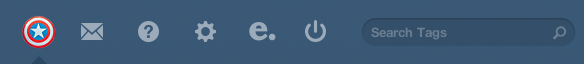 Tumblr Dash Icon: Captain America's shield